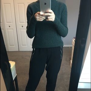 Madewell sweater in rich green color